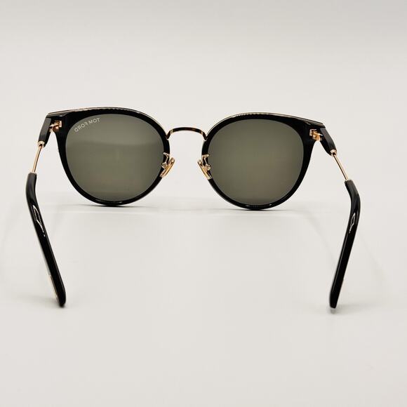 Tom Ford Sunglasses TF1244-K 01A Womens Black Round Frame Gray Lens 54-22-145 Tom Ford FT1244-K Sunglasses | Select Eyewear main image 4